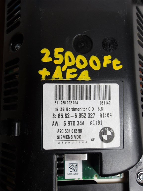 [GYÁRI BONTOTT] BMW NAVIGÁCIÓS KIJELZŐ 6,5 | 5-ÖS E60+LCI E61+LCI / 6-OS E63+LCI E64+LCI | 65 82 9193748 / 65 82 6952327 3. kép